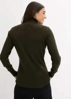 Jersey de punto fino con cuello alto