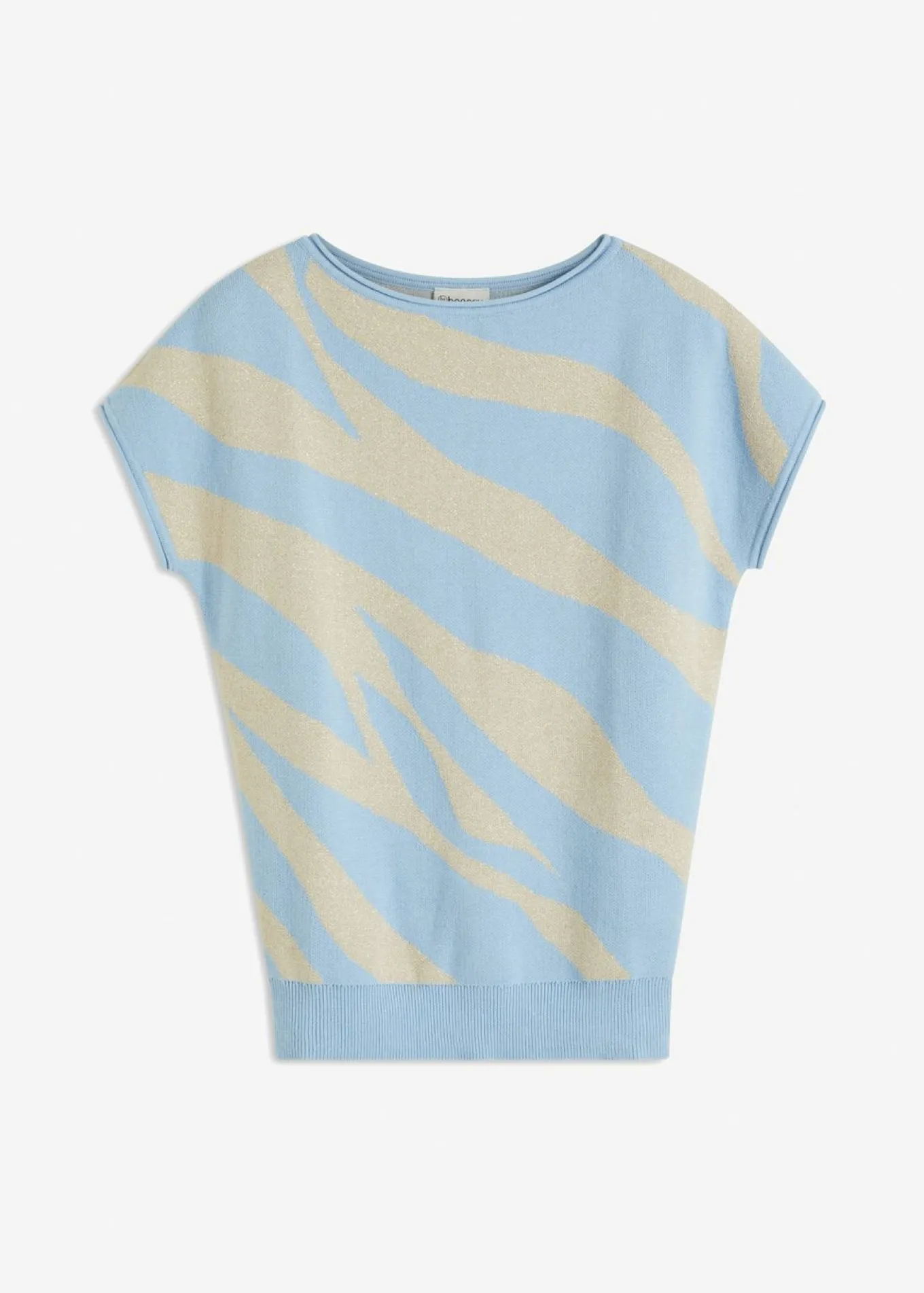 Jersey de punto fino con hilo brillante