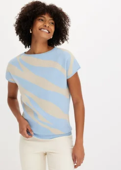 Jersey de punto fino con hilo brillante