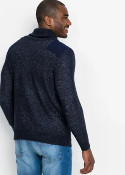 Jersey de punto fino con cuello tipo chal