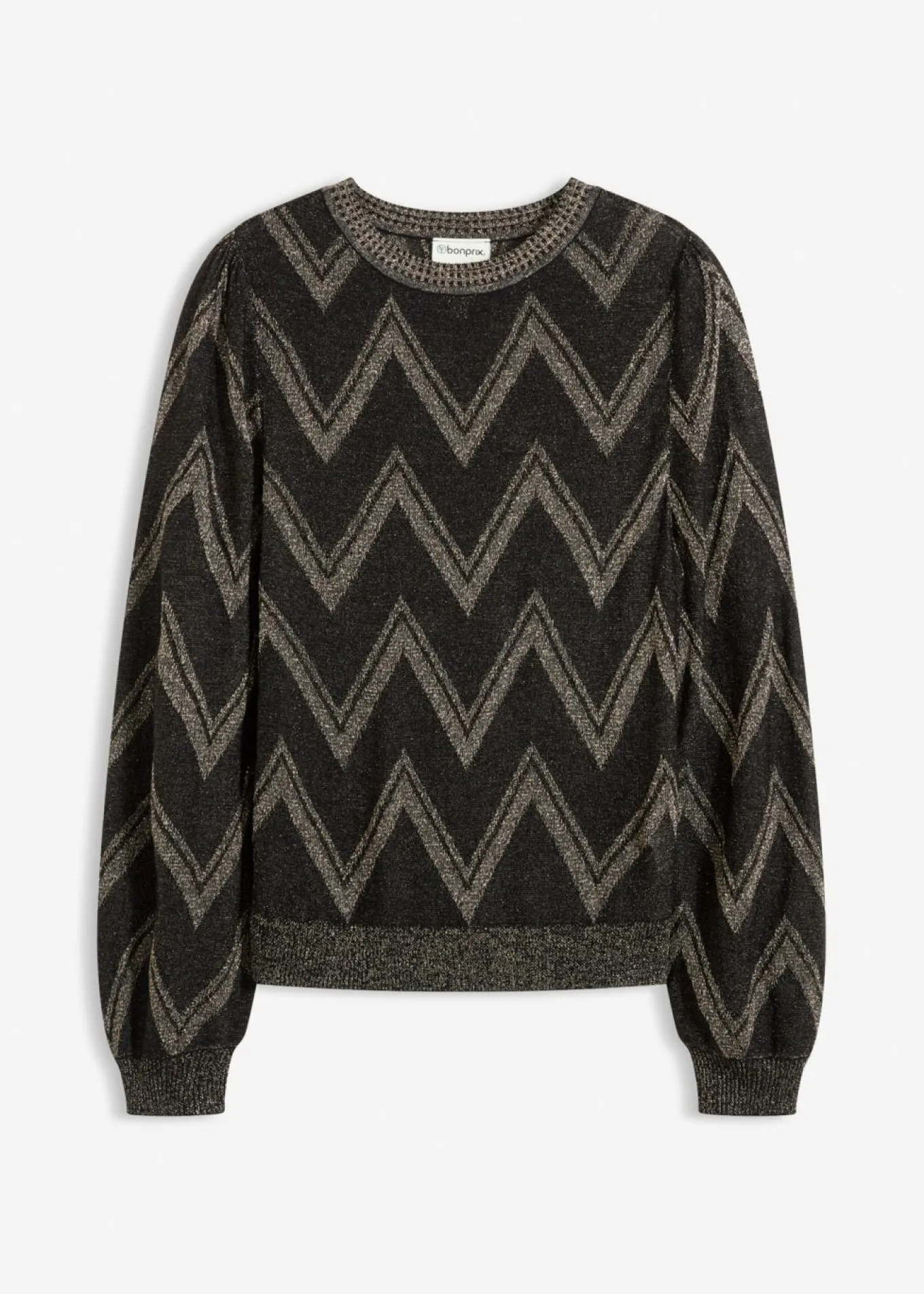 Jersey de punto fino con efecto brillante