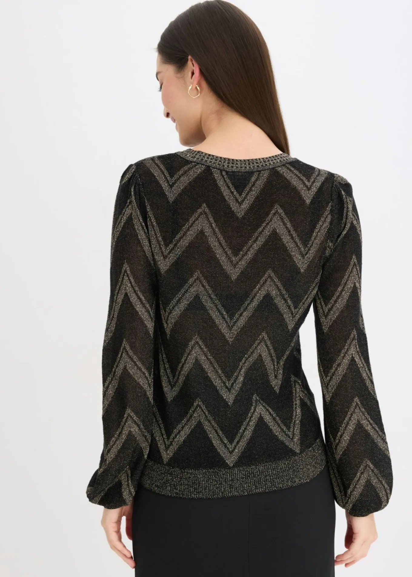 Jersey de punto fino con efecto brillante