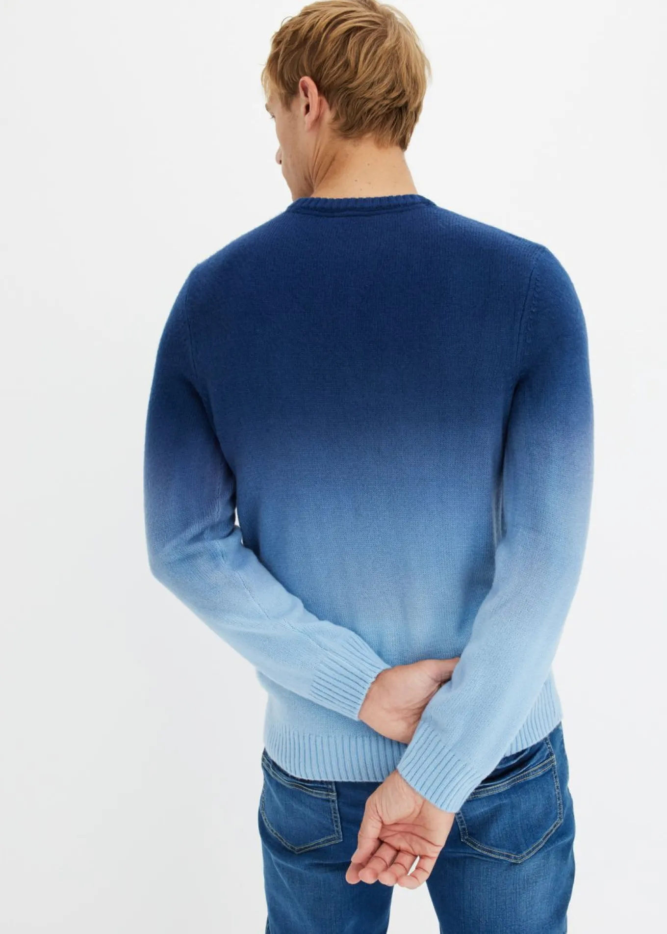 Jersey de punto fino con degradado cromático