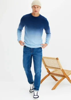 Jersey de punto fino con degradado cromático