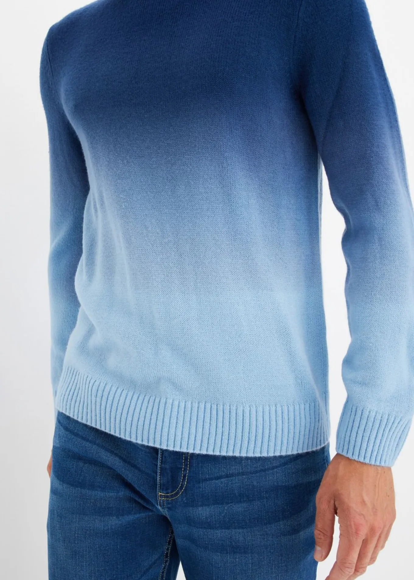 Jersey de punto fino con degradado cromático