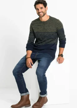 Jersey de punto fino con corte cómodo y suave mezcla de algodón