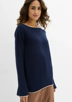 Jersey de punto fino de mezcla de algodón