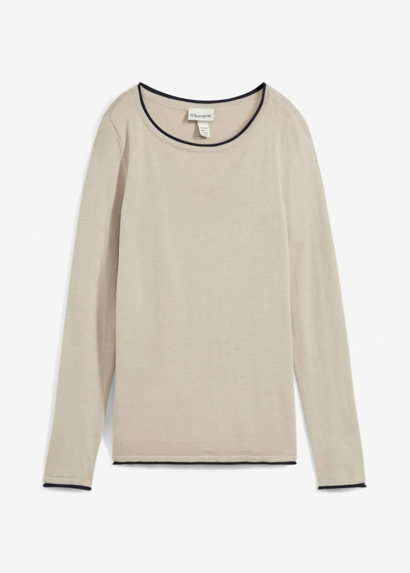 Jersey de punto fino de mezcla de algodón