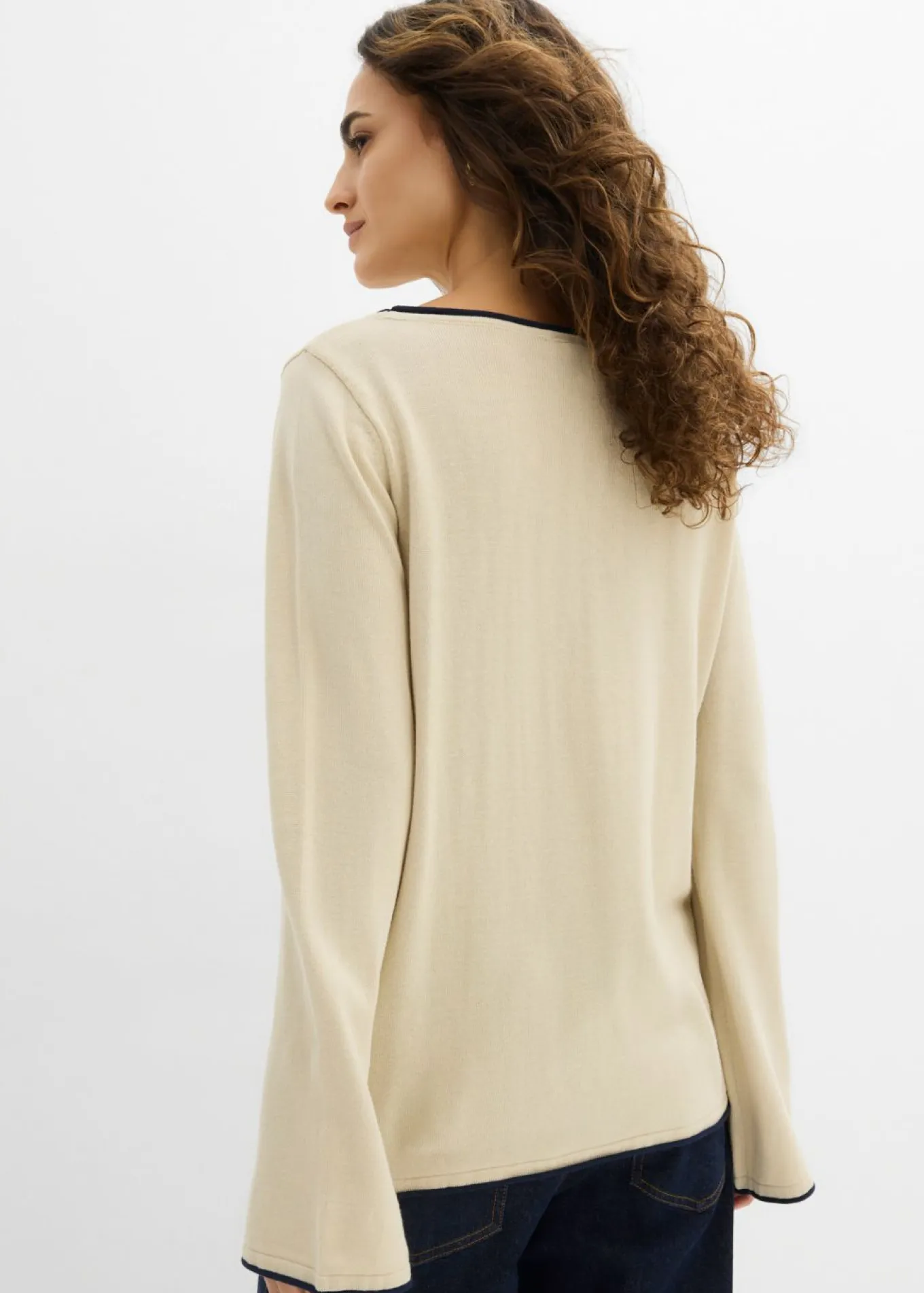 Jersey de punto fino de mezcla de algodón