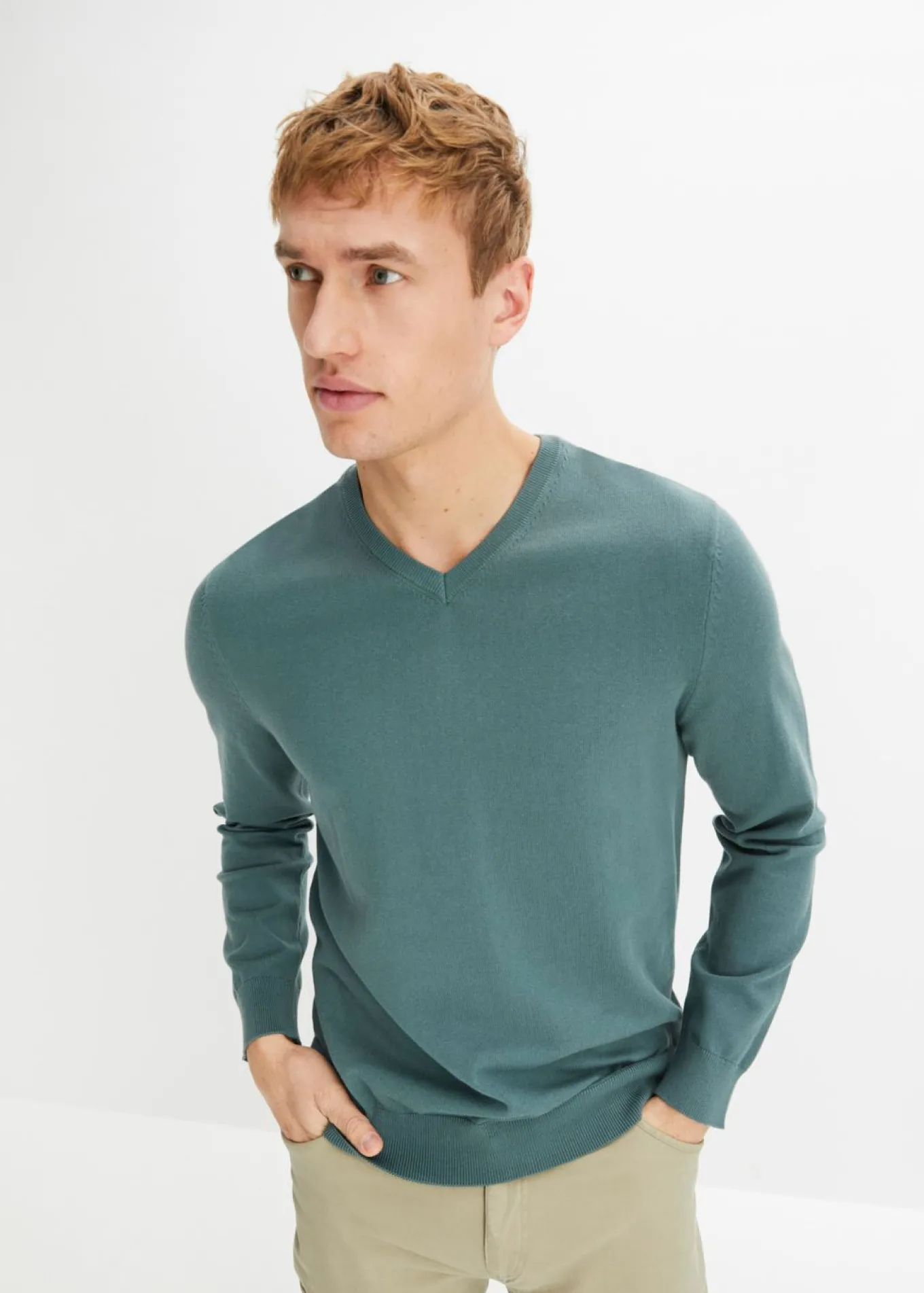 Jersey de punto fino de mezcla de algodón suave