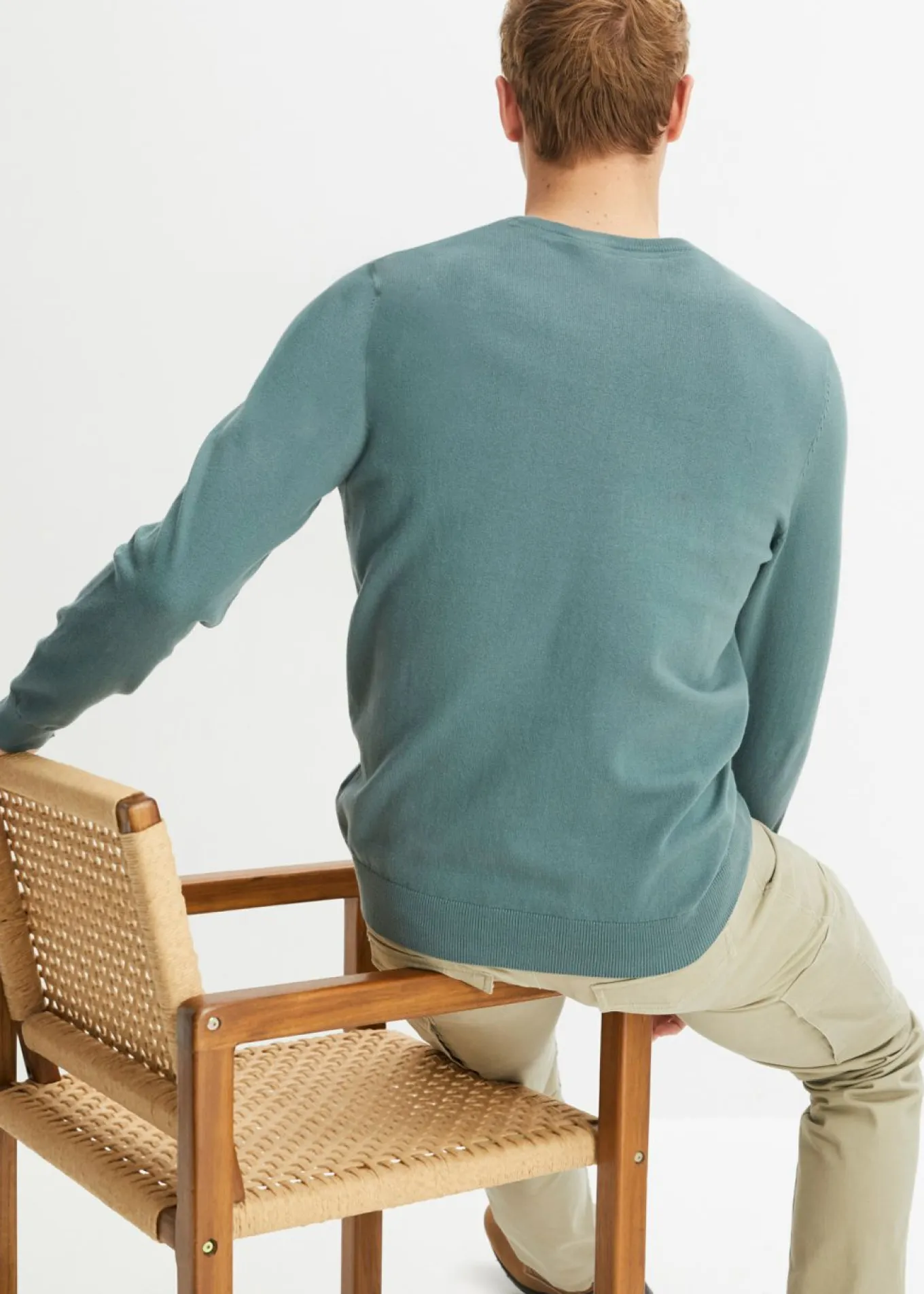 Jersey de punto fino de mezcla de algodón suave