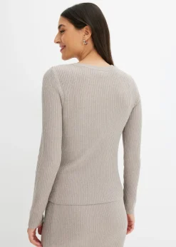 Jersey de punto fino de mezcla de viscosa suave