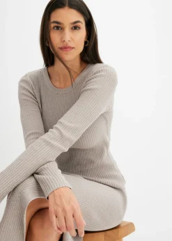 Jersey de punto fino de mezcla de viscosa suave