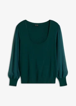 Jersey de punto fino de mezcla de viscosa suave