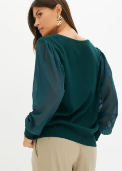 Jersey de punto fino de mezcla de viscosa suave