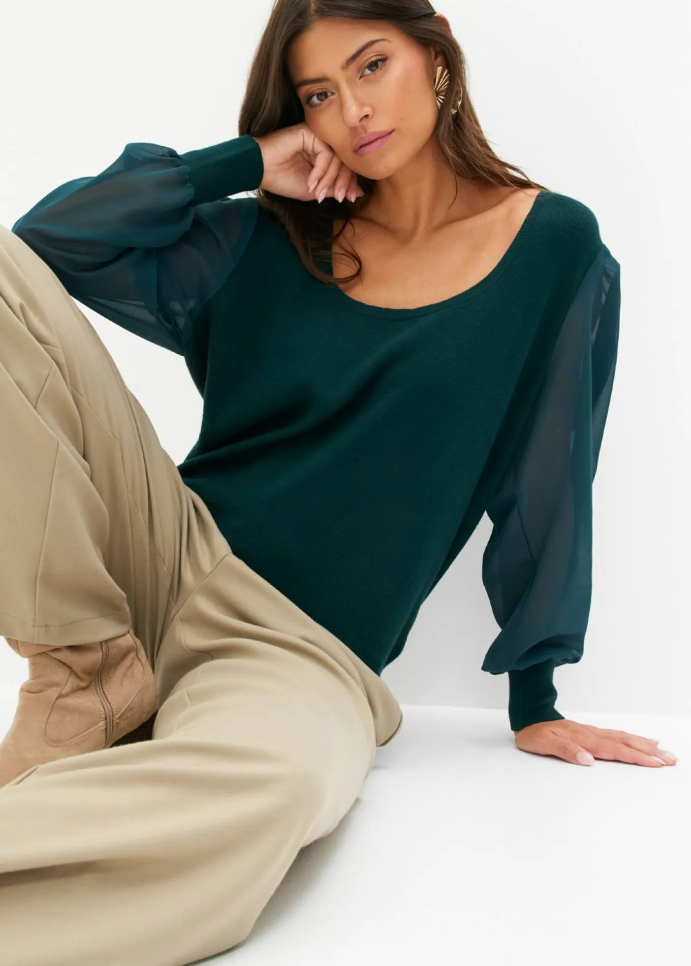 Jersey de punto fino de mezcla de viscosa suave