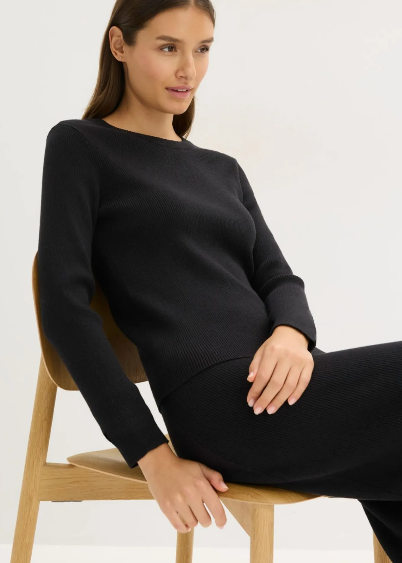 Jersey de punto fino de mezcla de viscosa suave