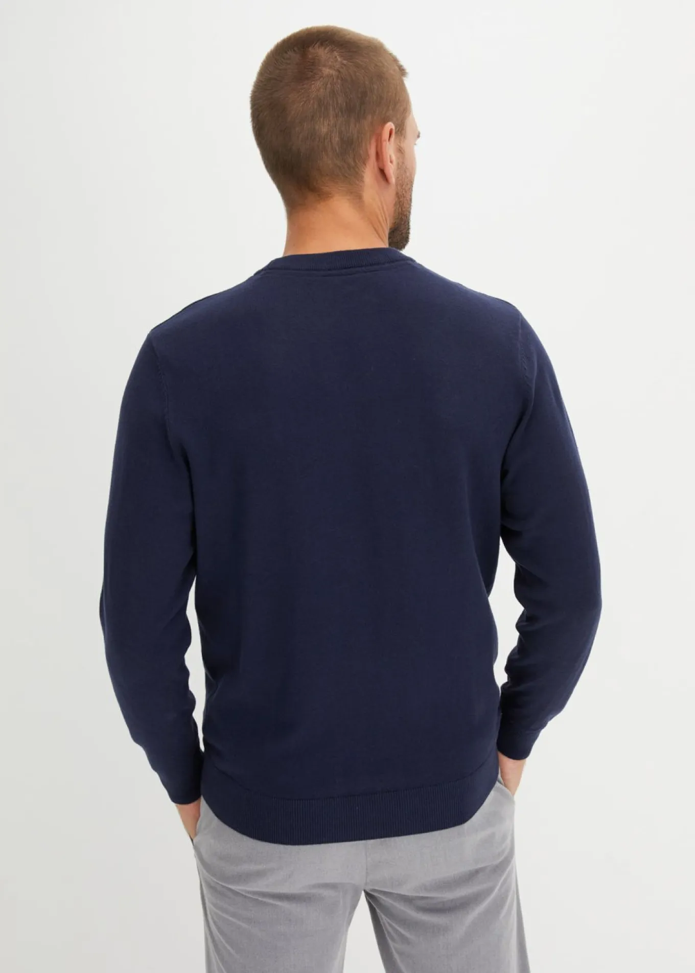 Jersey de punto fino de suave mezcla de algodón