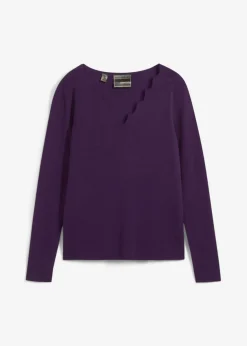 Jersey de punto fino de una suave mezcla de viscosa