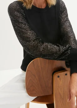 Jersey de punto fino de una suave mezcla de viscosa
