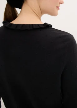 Jersey de punto fino en mezcla de viscosa