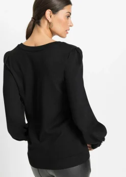 Jersey de punto fino en mezcla de viscosa