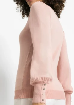 Jersey de punto fino en mezcla de viscosa