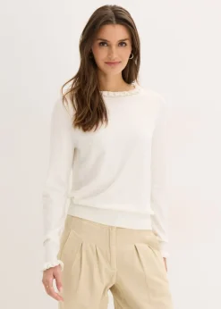 Jersey de punto fino en mezcla de viscosa