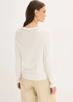 Jersey de punto fino en mezcla de viscosa