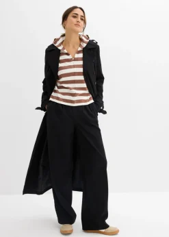 Jersey de punto fino oversize de mezcla de algodón