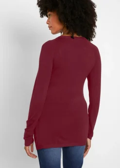 Jersey de punto fino para premamá y lactancia 2 en 1