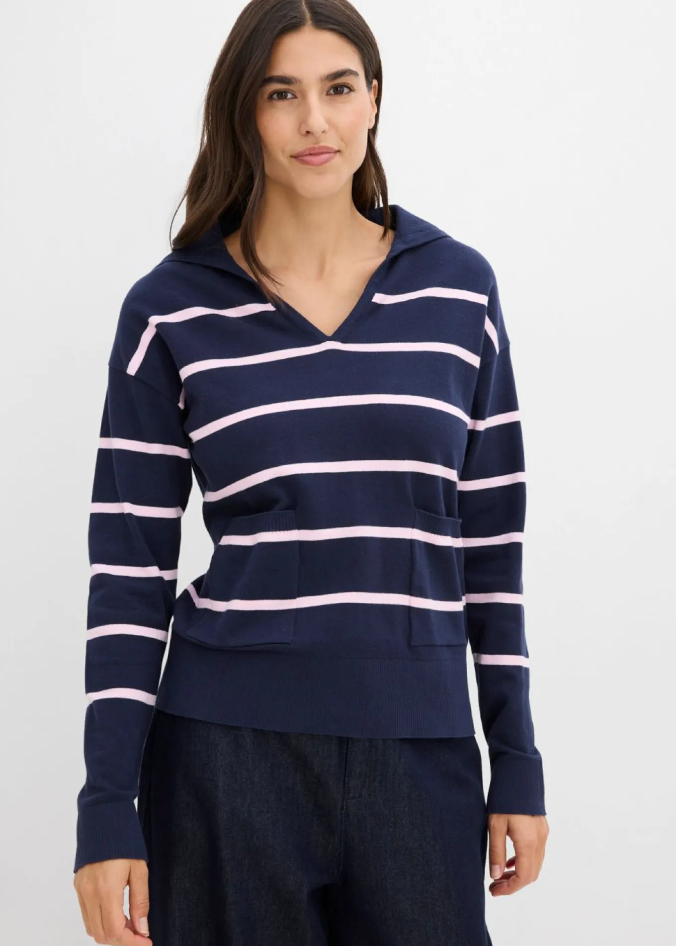 Jersey de punto fino tipo polo