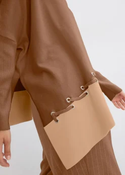 Jersey de punto fino tipo poncho