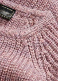 Jersey de punto grueso con hilo brillante