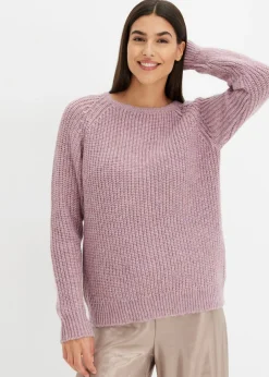 Jersey de punto grueso con hilo brillante