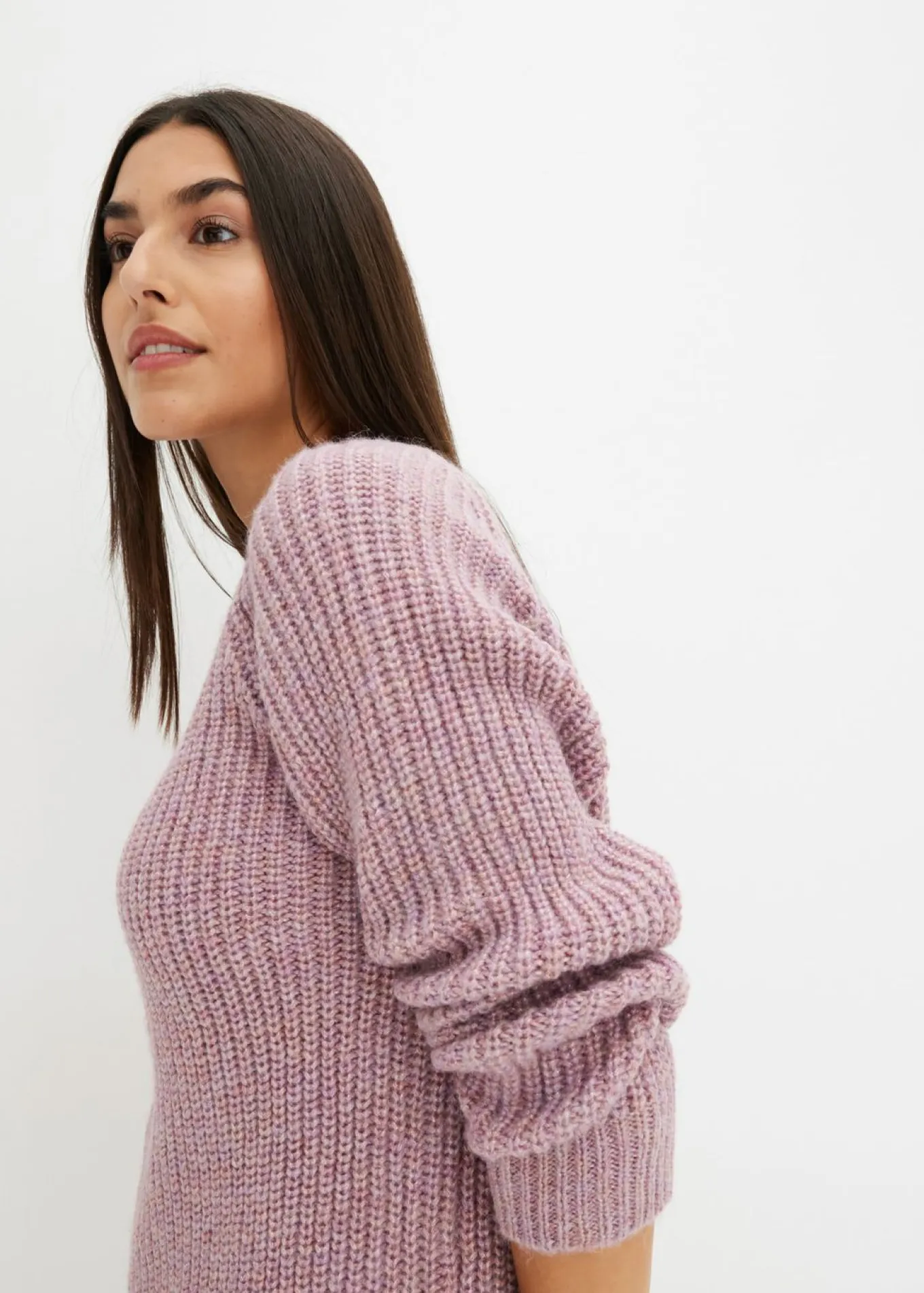 Jersey de punto grueso con hilo brillante
