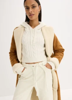 Jersey de punto grueso con capucha