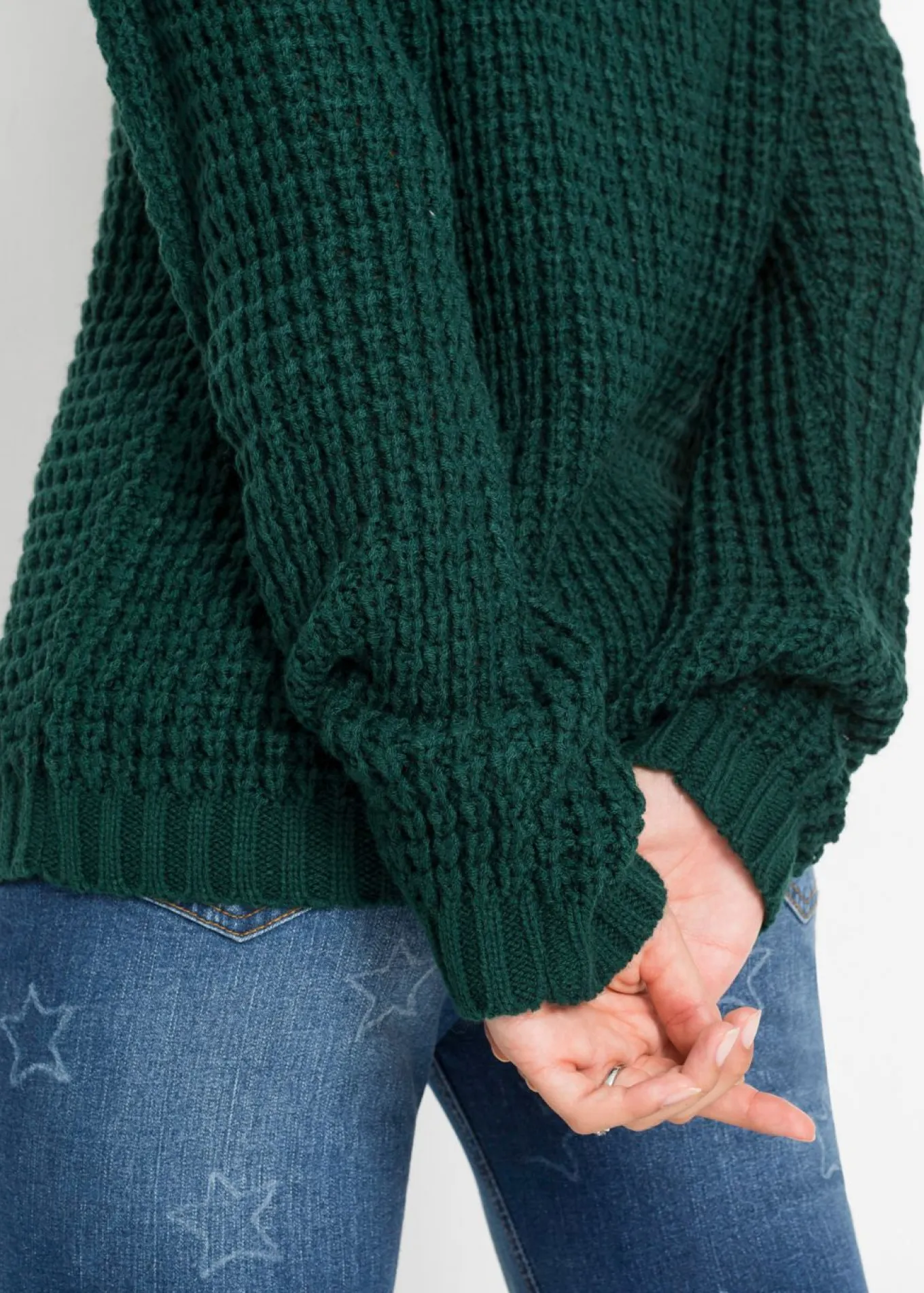 Jersey de punto grueso con detalle de cremallera