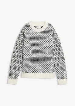 Jersey de punto grueso con mezcla de lana