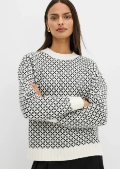 Jersey de punto grueso con mezcla de lana