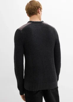 Jersey de punto grueso con bolsillo de solapa