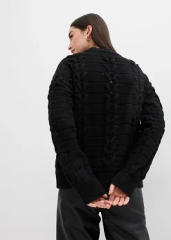 Jersey de punto grueso con patrón trenzado