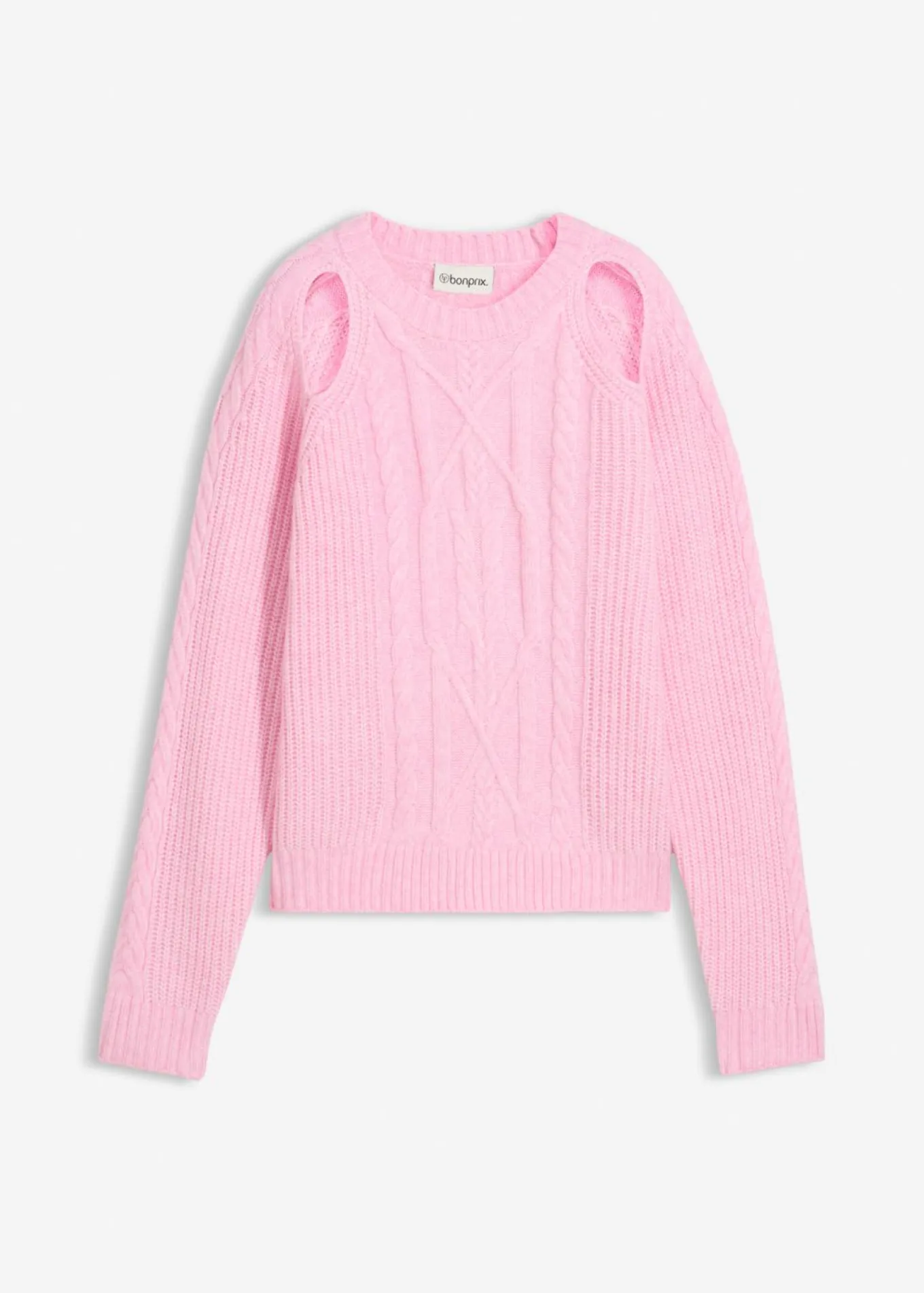 Jersey de punto grueso con patrón trenzado