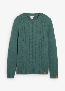 Jersey de punto grueso con patrón trenzado
