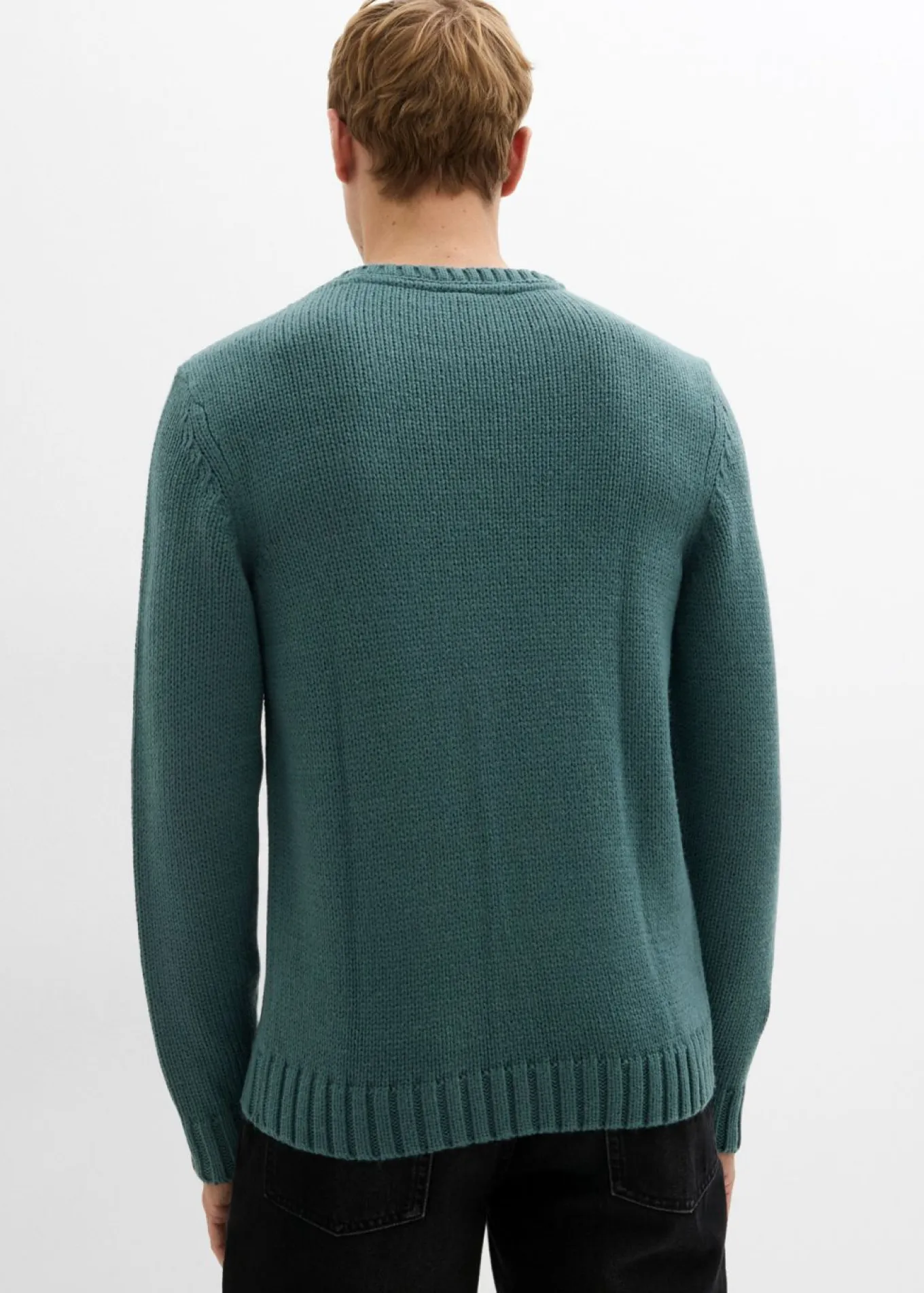 Jersey de punto grueso con patrón trenzado