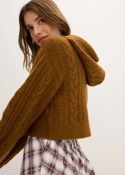 Jersey de punto grueso con capucha