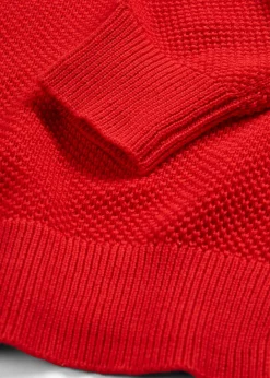 Jersey de punto grueso con botonera