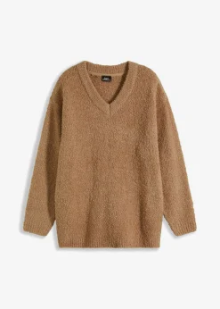 Jersey de punto grueso con escote en V