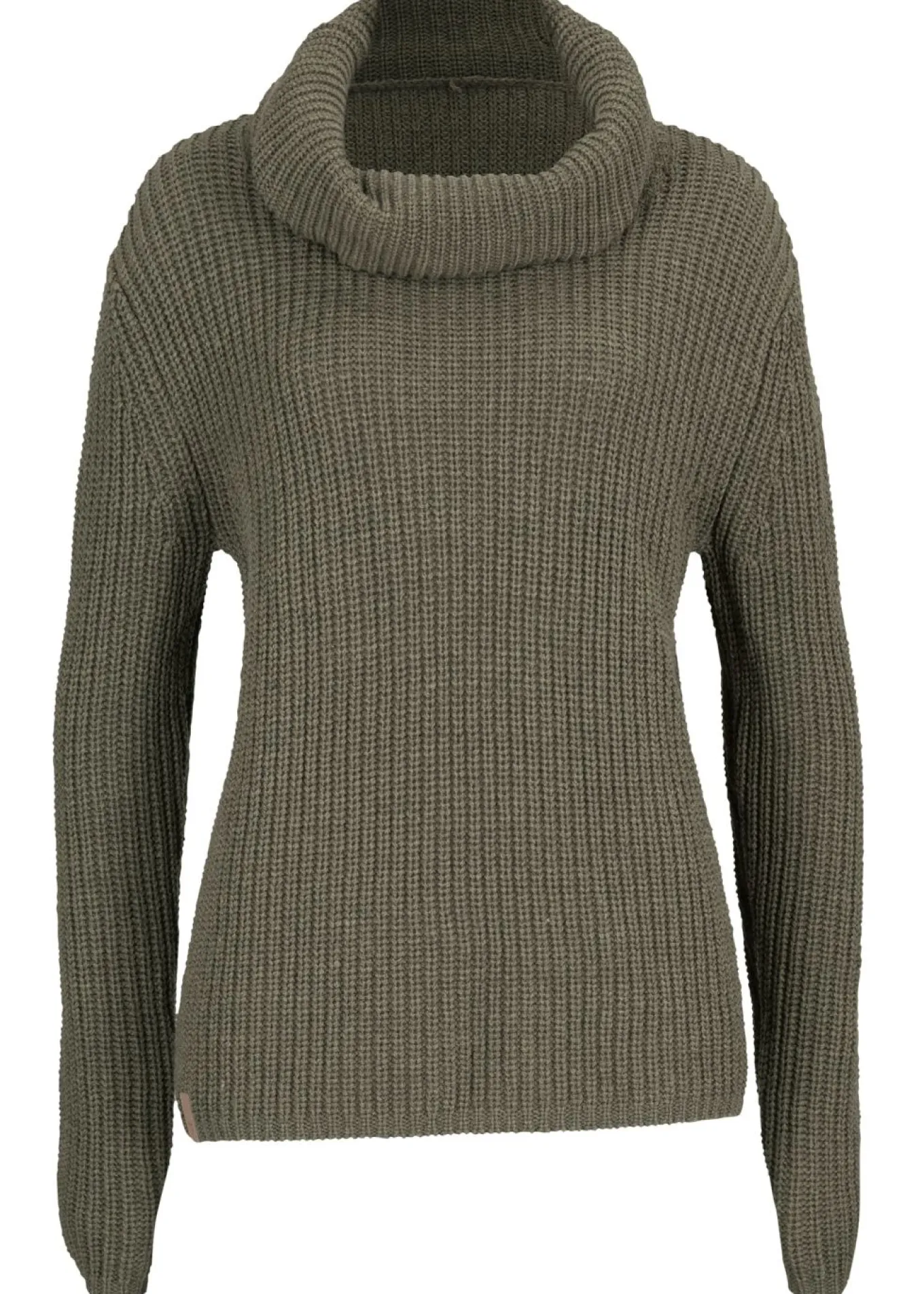 Jersey de punto grueso con cuello ancho