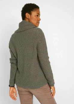 Jersey de punto grueso con cuello ancho